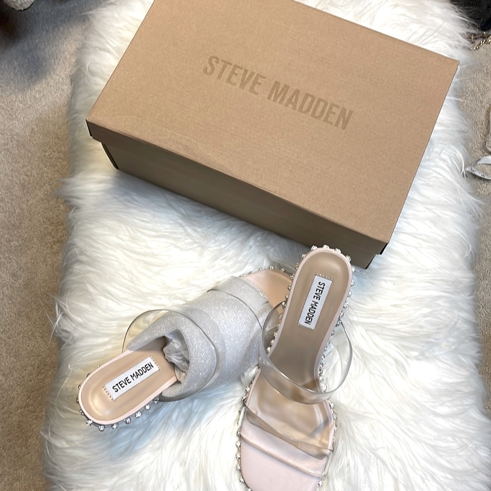Steve Madden Shoes/Heels. Color Clear